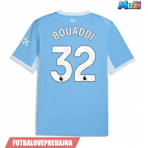 Lacne Muži Futbalové dres Manchester City Ayyoub Bouaddi #32 2026-27 Krátky Rukáv - Domáci